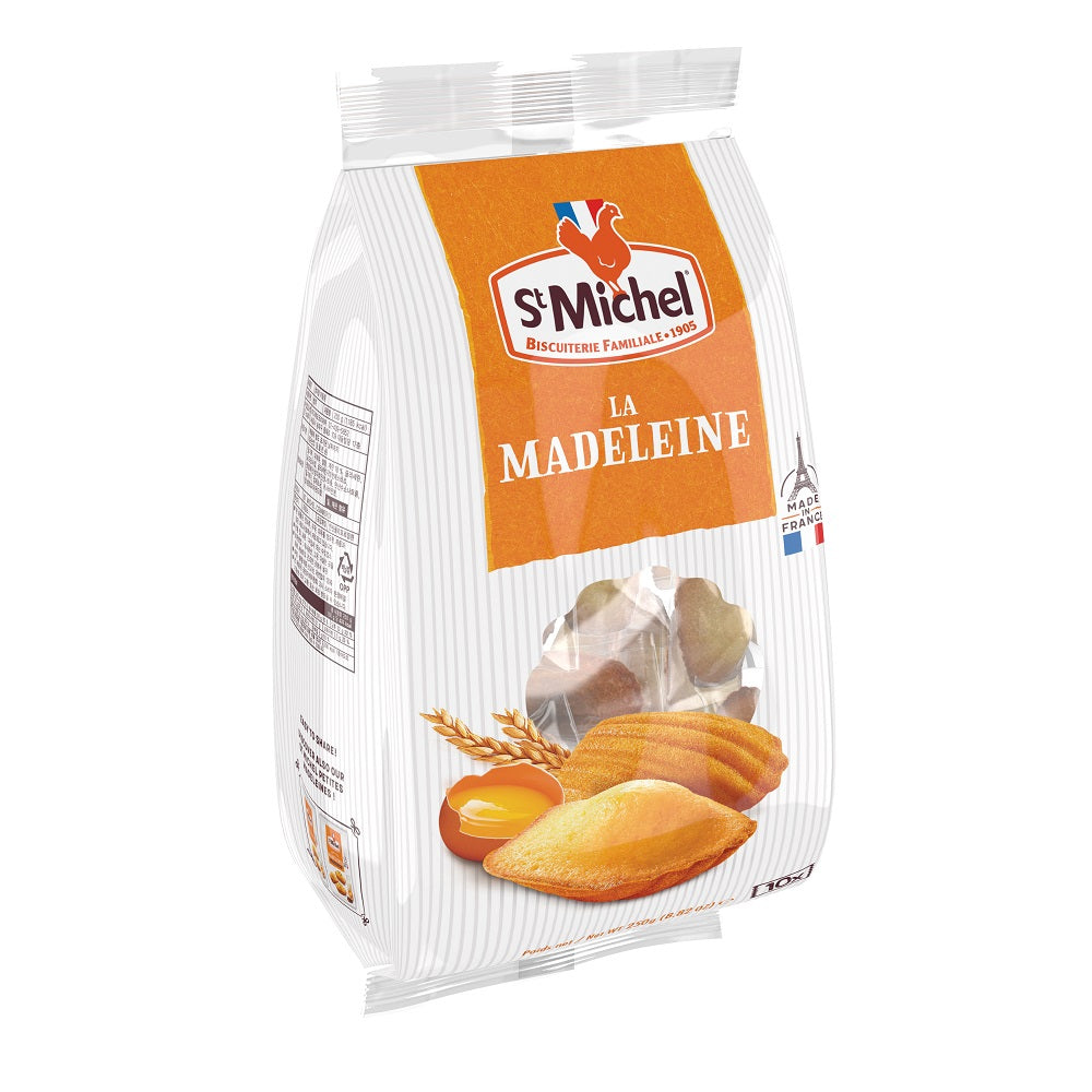 St. Michel's Madeleines are handcrafted with a commitment to excellence, and they utilize the finest ingredients, including fresh eggs, to encapsulate the flavor profile. Unveil the fascination of madeleines from L'Atelier St. Michel, which feature smooth and moist interiors that mingle invisibly with the delicate flavors of almonds.