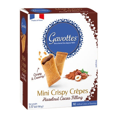 Gavottes Mini Crêpes Fourrées au Cacao et aux Noisettes 3.17oz(90g)