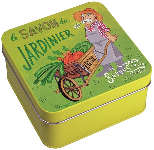 La Savonnerie de Nyons Gardener's Soap Illustrated Metal Box 3.52oz