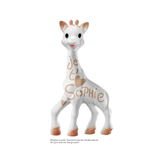 The Sophie la Girafe 60th Anniversary Edition Teether pays homage to the iconic Sophie the Giraffe teething toy's legacy of comfort and developmental support after six decades of bringing joy and relief to infants all over the world. 