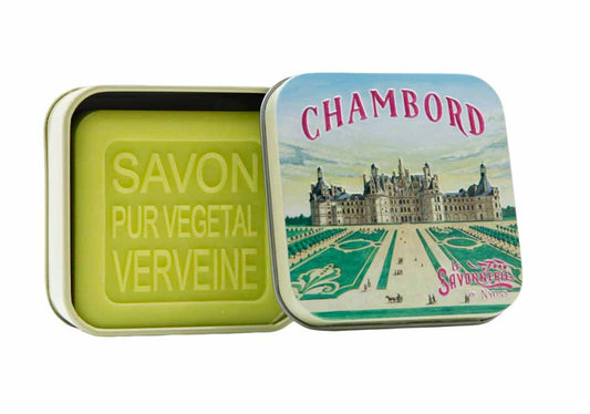 La Savonnerie de Nyons Boîte Métal "Chambord" Savon à la Verveine 3,52 oz / 100 g