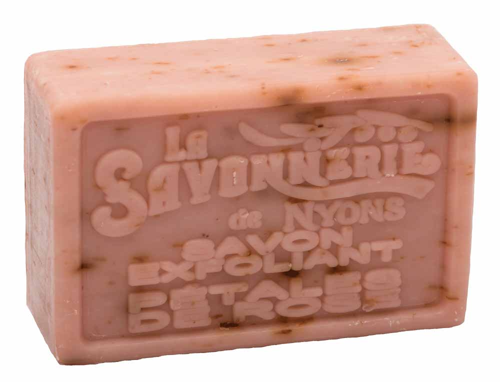 La Savonnerie de Nyons Exfoliating Soap Rose Petal 100g/3.52 oz