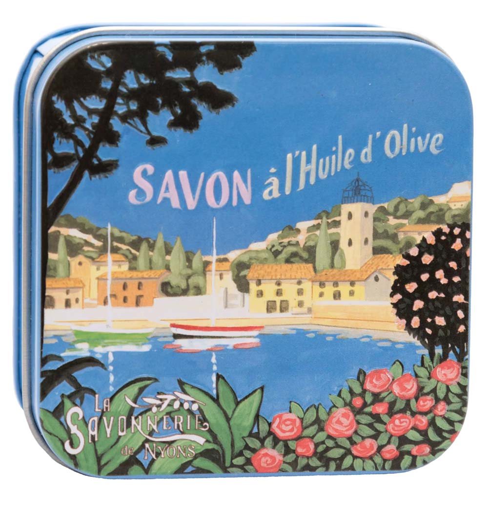 La Savonnerie de Nyons Square Tin Cote D’Azur "Marina" 100g/3.52oz