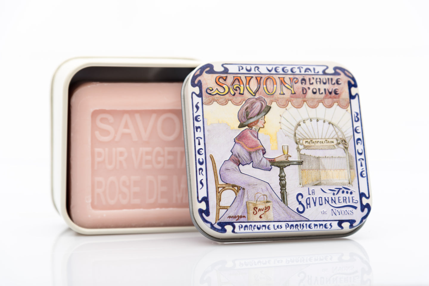 La Savonnerie de Nyons Square Tin Metropolitain 100g/3.52oz