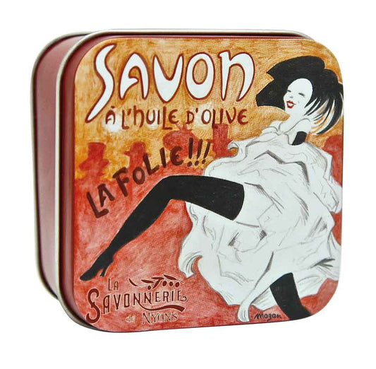 La Savonnerie de Nyons Square Tin French Cancan 100g/3.52oz