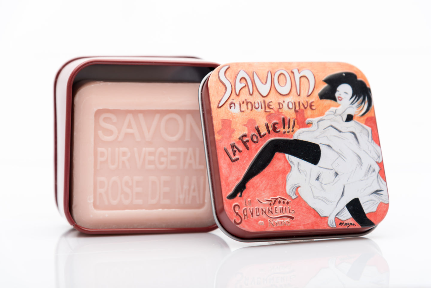 La Savonnerie de Nyons Square Tin French Cancan 100g/3.52oz