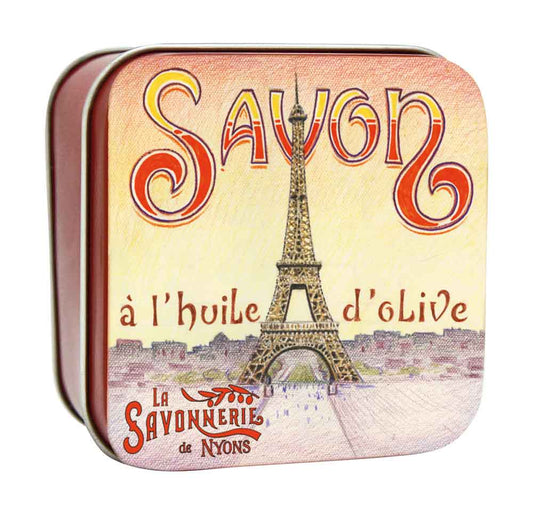 La Savonnerie de Nyons Square Tin Eiffel Tower 100g/3.52oz