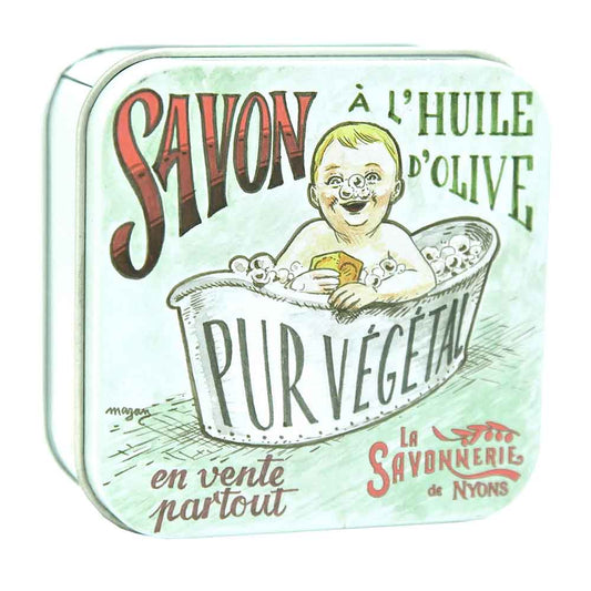 La Savonnerie de Nyons Square Tin the Baby Bath 100g/ 3.52oz