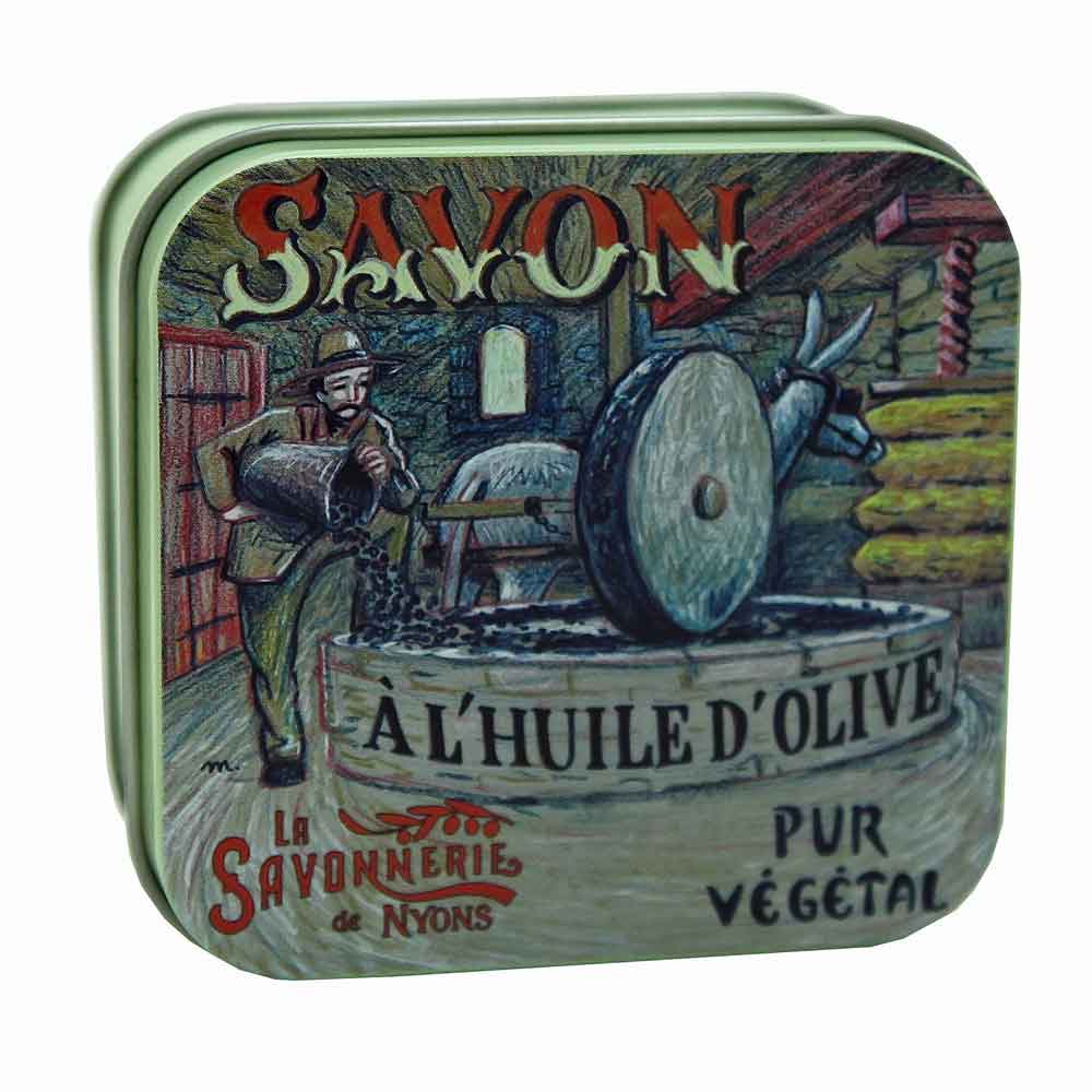 La Savonnerie de Nyons Metal Box Oil Mill 100g/ 3.5 oz