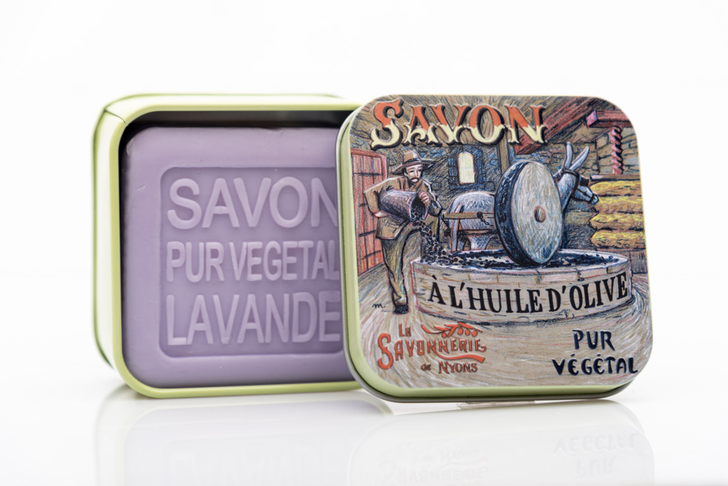 La Savonnerie de Nyons Metal Box Oil Mill 100g/ 3.5 oz