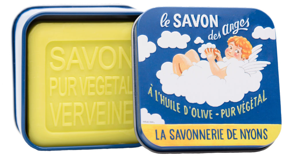 La Savonnerie de Nyons Metal Box Angel Vintage ad 100g/ 3.52 oz