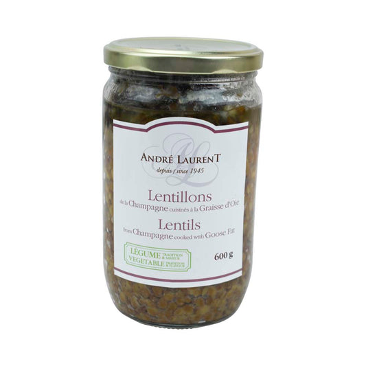 André Laurent Countryside Lentils Cooked in Goose Fat 600g/21oz