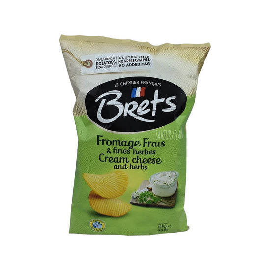 You'll be whisked away to sun-kissed meadows as soon as you take your first bite of Brets' Fresh Cheese & Fine Herb flavored potato chips, which feature a genuine flavor that will blow your mind.
