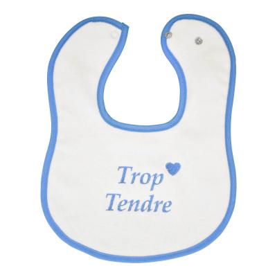 Le Panier Francais Blue Embroidered Bib