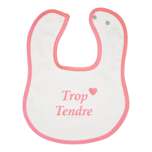 Le Panier Francais Pink Embroidered Bib