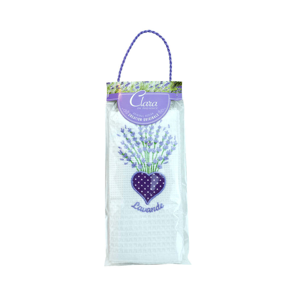 Clara en Provence Embroidered White Towel