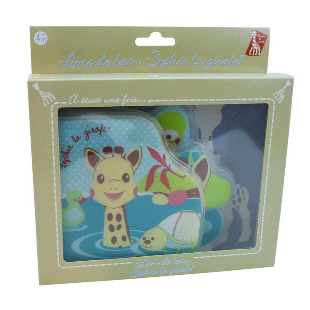 Bring a splash of fun and learning to your baby's bath time with the Sophie la Girafe Bath Book. Engage, play, and learn with Sophie la Girafe and Margot the Turtle, and turn every bath into a story!