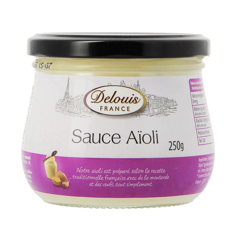 This Delouis Aioli Sauce is rich and creamy, made from a traditional French recipe with all natural ingredients and a hint of Dijon mustard. It is ready to use, so you can enjoy the flavors of France whenever and wherever you want.