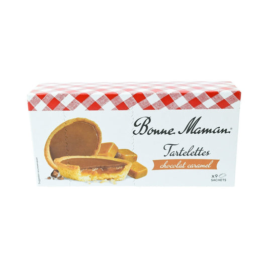 Satisfy your sweet cravings with Bonne Maman's delectable Milk Chocolate & Caramel Tartlets, a true delight for dessert lovers everywhere. Crafted from premium ingredients, these indulgent cookies combine the richness of smooth milk chocolate with the irresistible, gooey caramel for a taste sensation that's sure to please any palate.