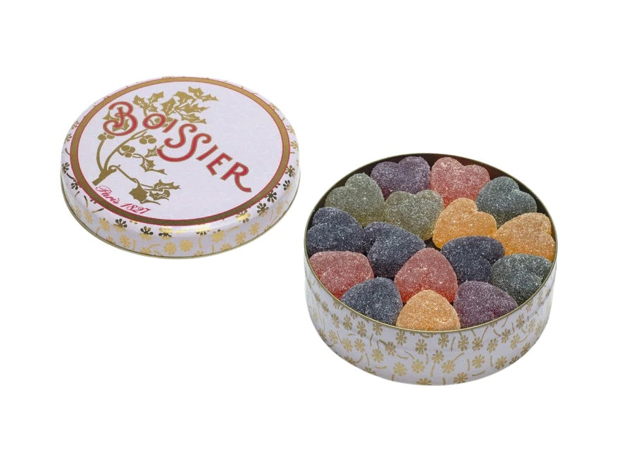 Maison Boissier candies in the shape of hearts that are both sweet and sour offer a delightful throwback experience. Don't fight it; just give in to it.