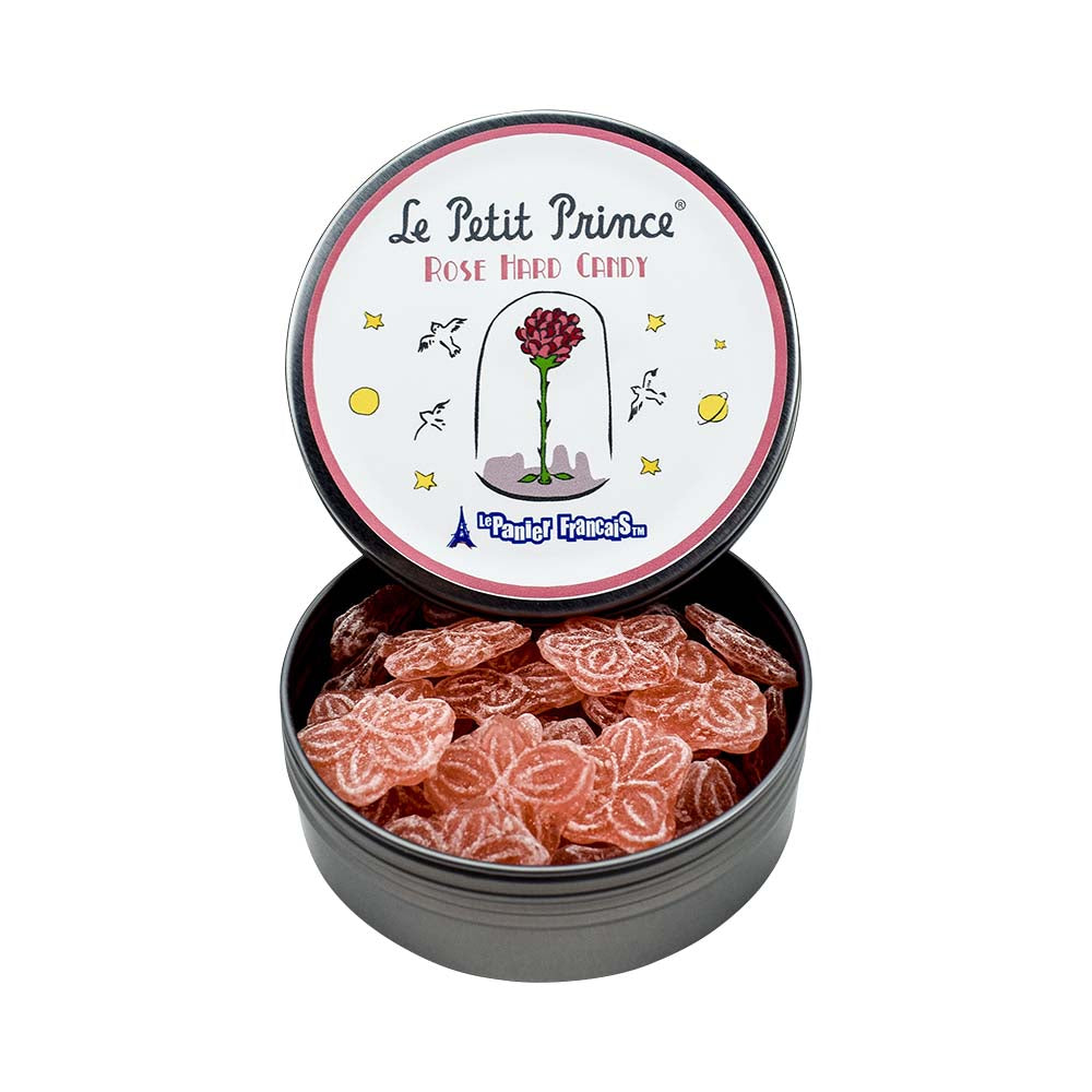 The French candy rose is a typical sweet that is acidic and has a rose taste.