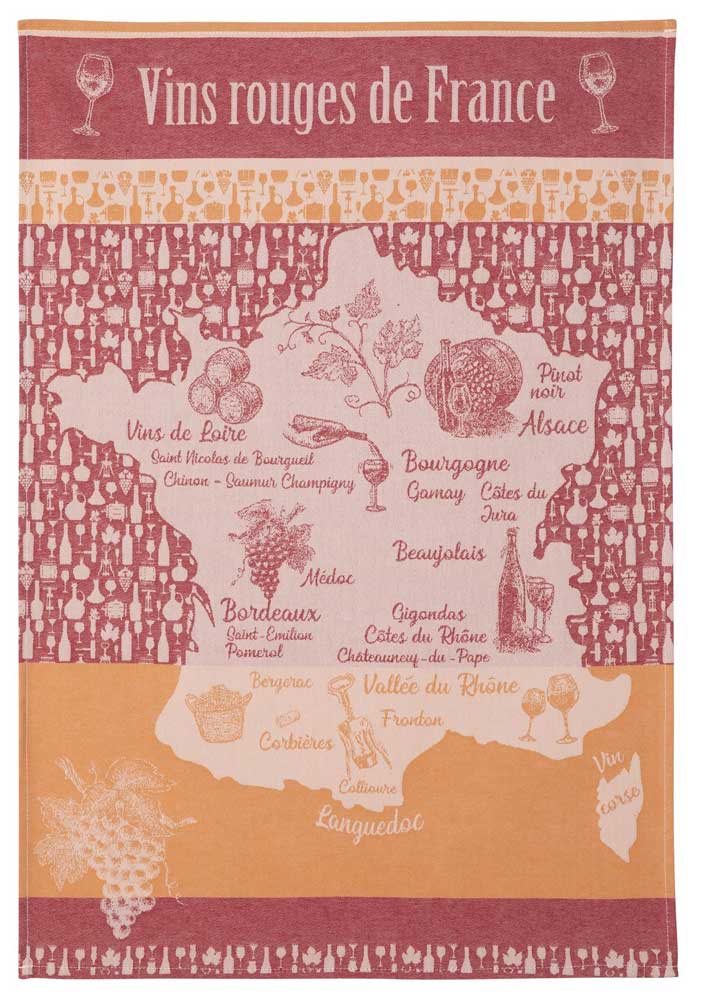 Coucke Kitchen Towel the Red Wine Route