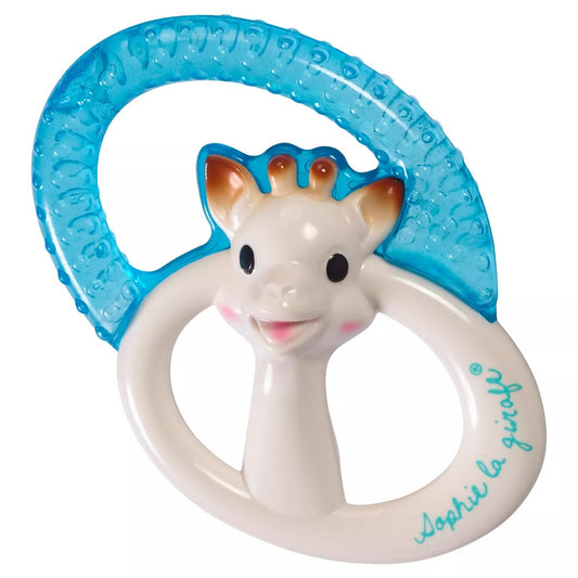 We are excited to introduce our Sophie la Girafe teething ring, which can be stored in the refrigerator and is meant to provide comforting relief as well as stimulation for your baby's fragile gums.