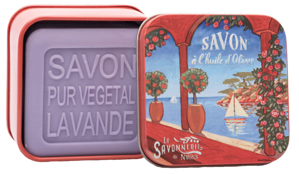 La Savonnerie de Nyons Square Tin Cote D’Azur "Riviera" 100g/3.52oz