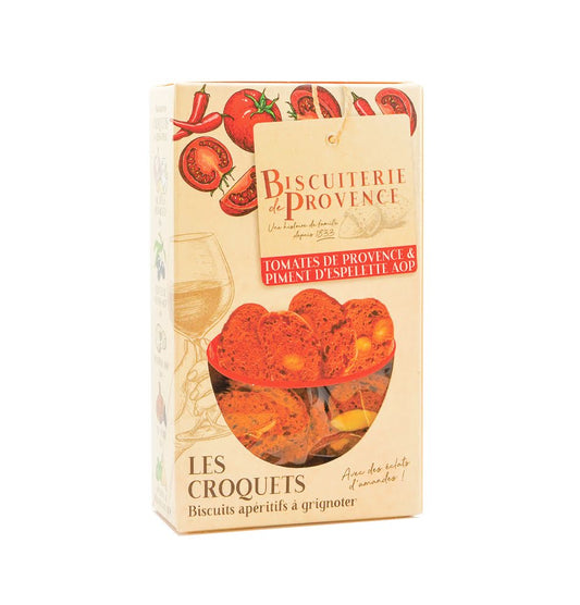 Biscuiterie de Provence Tomatoes and Chili AOP Peppers Biscuits 3.17oz/ 90g