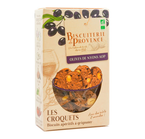 Croquets from la Biscuiterie de Provence are healthy and crispy biscuits made with whole almonds and 26% Nyons olives. And don't be hesitant to include them into your salads for a splash of color and flavor!