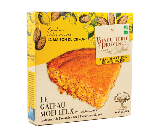 Biscuiterie de Provence Organic Soft almond & lemon cake from Menton