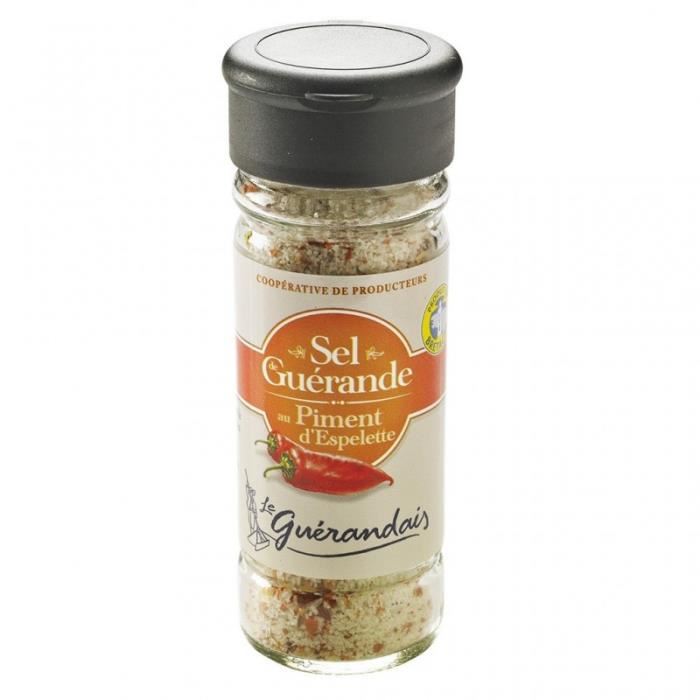 Le Guerandais Fine Salt with Espelette Chili 90g/3.17oz