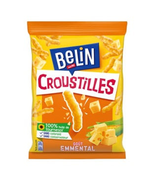 Belin Croustilles is popcorn and a good taste of emmental for a 100% crispy biscuit.