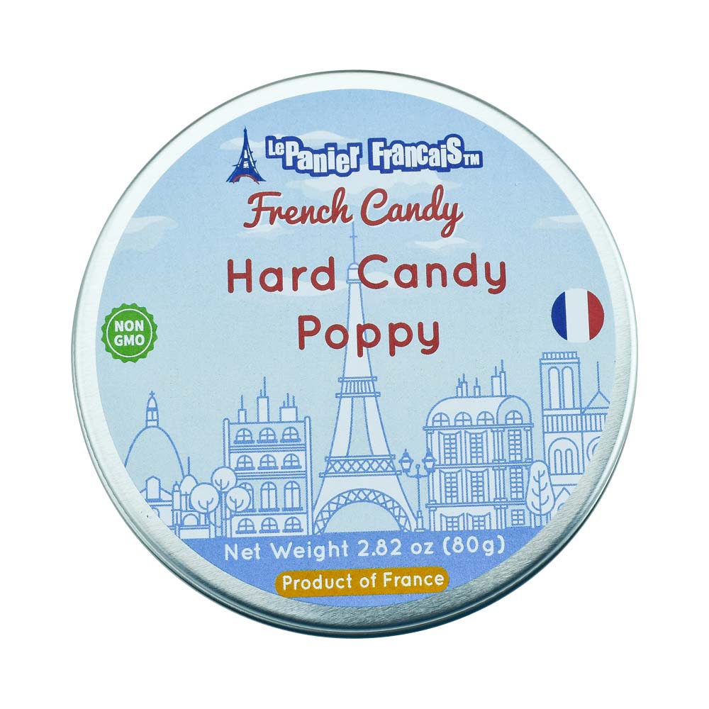 Le Panier Francais French Candy Poppy Tin 80g/2.80 oz