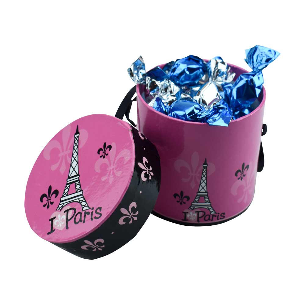 Enjoy a touch of France at your fingertips with Le Panier Francais Organic Mini Mint Sweets. Carefully packaged in our unique Paris Hat Treat Boxes, these candies are a delicious treat and a perfect symbol of warm hospitality.