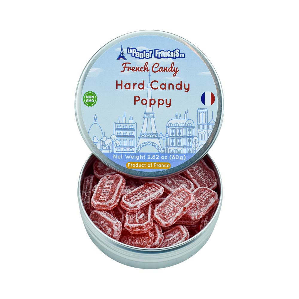 Le Panier Francais French Candy Poppy Tin 80g/2.80 oz