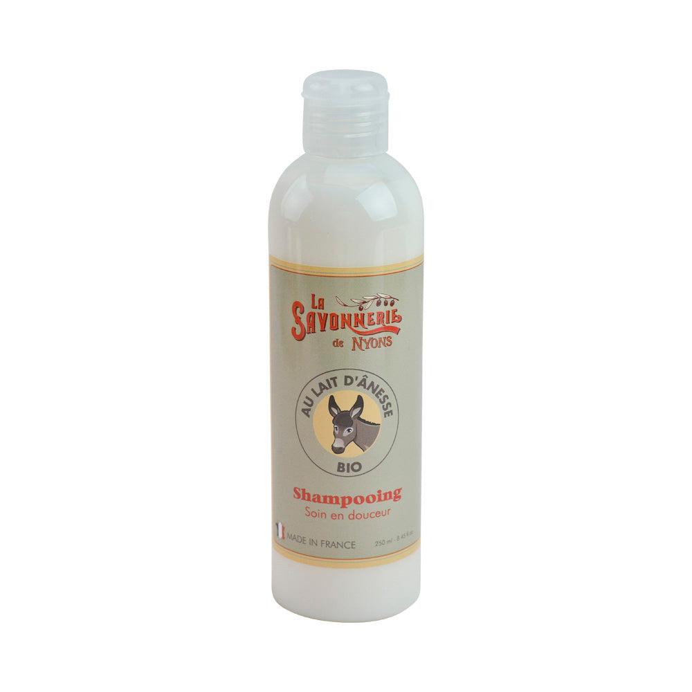 La Savonnerie de Nyons Shampoo with Organic Donkey Milk Bottle with capsule cap 8.45 fl oz